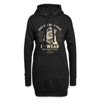 Nur noch eine Packung, ich schwöre, die Jagd ist echt - Hoodie-Kleid - Schwarz - Vorne