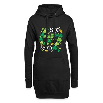 Irlande Irish Shamrock St. Patricks Jour 6 7 Memes - Sweat-shirt à capuche long Femme - noir - Devant