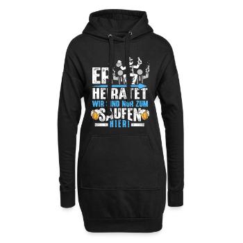 T-shirt de fête de garçon Hommes Grondement de fête de garçon - Sweat-shirt à capuche long Femme - noir - Devant