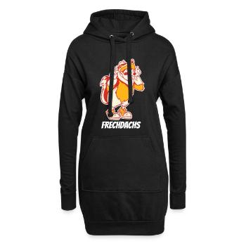 Frechdachs – Der freche Spitzbube - Hoodie-Kleid - Schwarz - Vorne