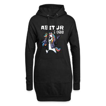 Motif de remise de diplôme de la licorne à l’Abitur 2026 - Sweat-shirt à capuche long Femme - noir - Devant