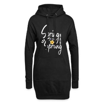 Le printemps a commencé à apparaître au printemps païen de l’équinoxe Wicca - Sweat-shirt à capuche long Femme - noir - Devant