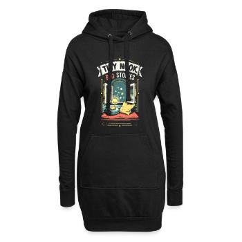 Tiny House Tiny Nook Big Stories - Hoodie-Kleid - Schwarz - Vorne