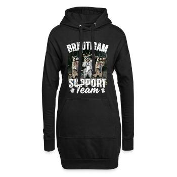 T-shirt des hommes de la fête de garçon Bourdonnement de la fête de garçon - Sweat-shirt à capuche long Femme - noir - Devant
