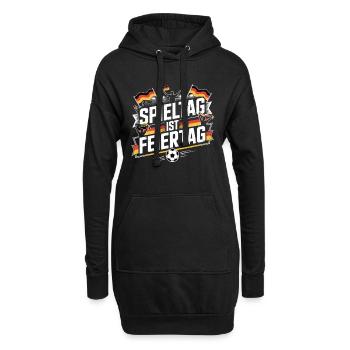 Spieltag ist Feiertag Deutschland Fan - Hoodie-Kleid - Schwarz - Vorne