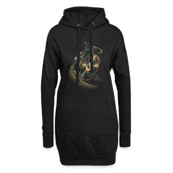 Disques vinyles de collection Collection Disques vinyles Vélo - Sweat-shirt à capuche long Femme - noir - Devant