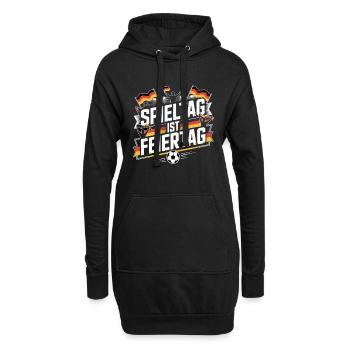 Spieltag ist Feiertag Deutschland Fan - Hoodie-Kleid - Schwarz - Vorne