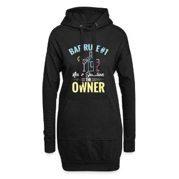 Barkeeper, Kellnerin, Barbesitzerin Cocktailliebhaberpub - Hoodie-Kleid - Schwarz - Vorne