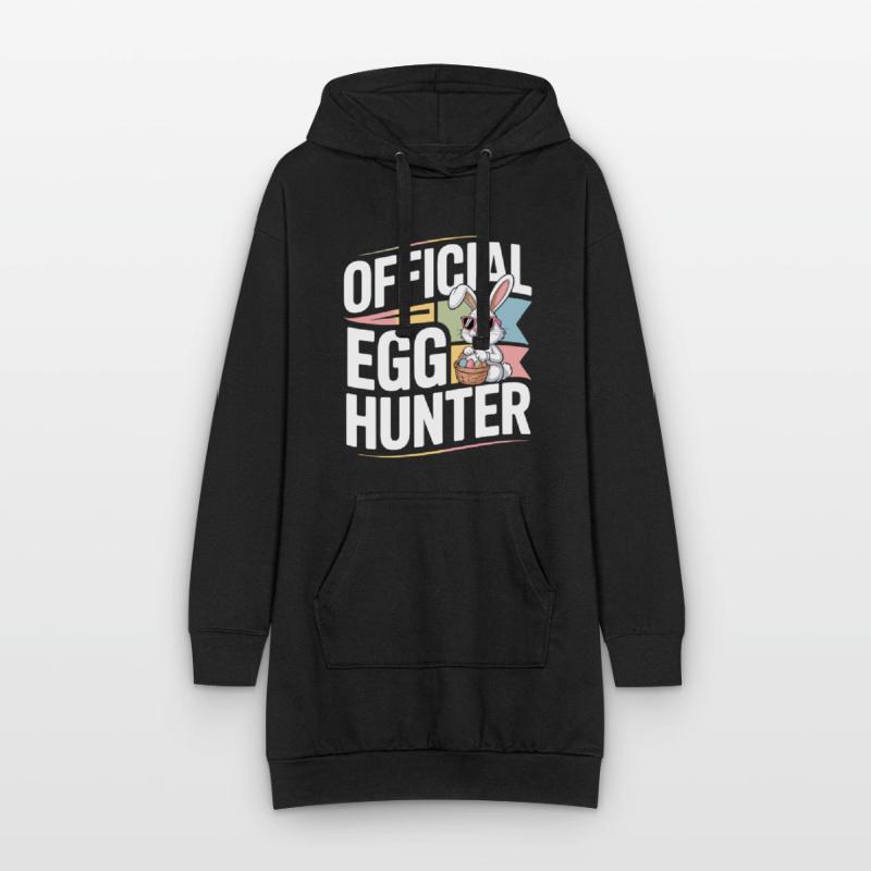 Official Egg Hunter Easter Bunny Easter Humor Hoodie Dress