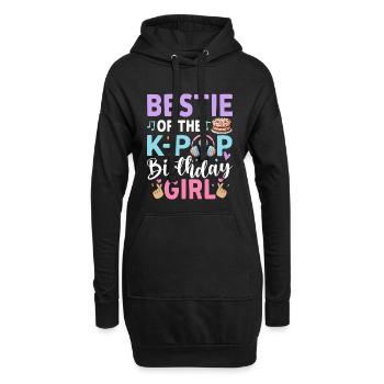 Meilleure amie de la fille d’anniversaire de la K-Pop - Sweat-shirt à capuche long Femme - noir - Devant