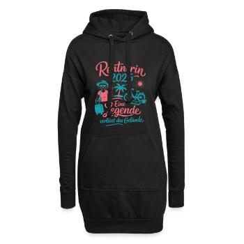 Rentnerin 2026 - Ruhestand - Pension - Hoodie-Kleid - Schwarz - Vorne