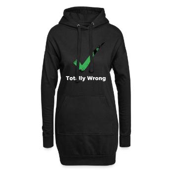 Totally Wrong - Hoodie Dress - black - Front