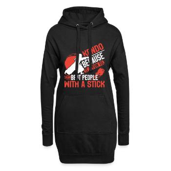 Kendo Épéiste Samouraï Ninja Sinobi Kenjutsu - Sweat-shirt à capuche long Femme - noir - Devant