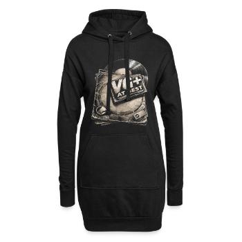 Collectionneurs de vinyles, disques de collection, disques vinyles VG+ - Sweat-shirt à capuche long Femme - noir - Devant