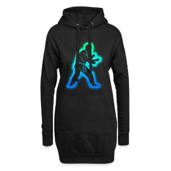 Judo Judoka Herren Kinder Jungen Kampfsport - Hoodie-Kleid - Schwarz - Vorne