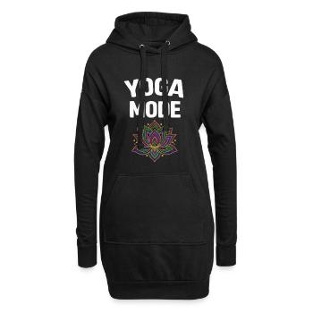 Yoga Mode On Lotusblüte - Hoodie-Kleid - Schwarz - Vorne