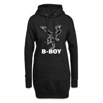 Breakdance B-Boy Streetdance Hip Hop - Hoodie-Kleid - Schwarz - Vorne