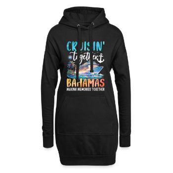 Croisière ensemble aux Bahamas - Sweat-shirt à capuche long Femme - noir - Devant