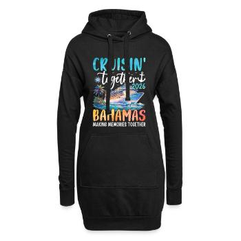 Croisière ensemble aux Bahamas 2026 - Sweat-shirt à capuche long Femme - noir - Devant