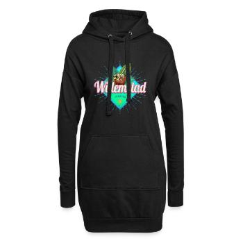Willemstad Curacao Retro Urlaub Karibik Souvenir - Hoodie-Kleid - Schwarz - Vorne