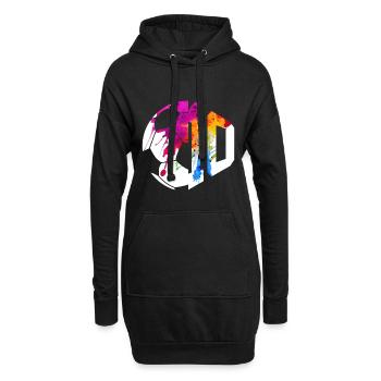 NR. 10 FUßBALLER NUMMER 10 FUßBALL 10. GEBURTSTAG - Hoodie-Kleid - Schwarz - Vorne
