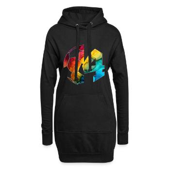 NR. 4 FUßBALLER NUMMER 4 FUßBALL 4. GEBURTSTAG - Hoodie-Kleid - Schwarz - Vorne