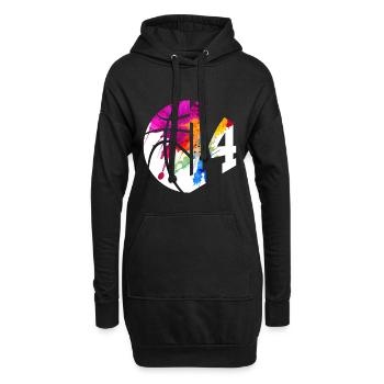NON. 14 NUMÉRO 14 BASKETBALL 14E ANNIVERSAIRE - Sweat-shirt à capuche long Femme - noir - Devant