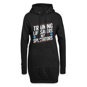 Paramedic Training Lifesavers Emergency Services - Hoodie-Kleid - Schwarz - Vorne