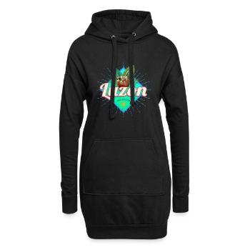 Luzon Insel Philippinen Kokosnuss Urlaub Souvenir - Sweat-shirt à capuche long Femme - noir - Devant