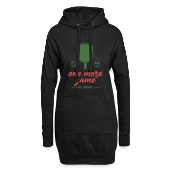 Pickleball Lustiger Spieler Noch ein Spielzug - Hoodie-Kleid - Schwarz - Vorne