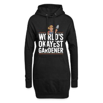 Le meilleur jardin de la chemise de jardinier du monde - Sweat-shirt à capuche long Femme - noir - Devant