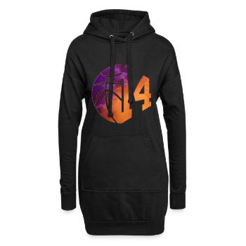 NUMMER 14 BASKETBALL 14. GEBURTSTAG - Hoodie-Kleid - Schwarz - Vorne