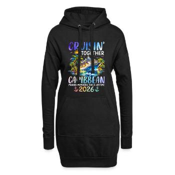 Cruisin Together Caribbean 2027 - Hoodie-Kleid - Schwarz - Vorne