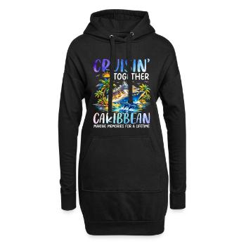 Cruisin Together Caribbean - Hoodie-Kleid - Schwarz - Vorne