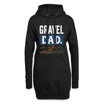 Vélo de Papa Gravel Aventure à vélo de Papa - Sweat-shirt à capuche long Femme - noir - Devant