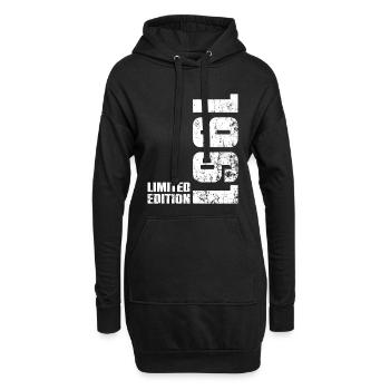 Cadeau d'anniversaire 65 ans 1961 Homme Femme - Sweat-shirt à capuche long Femme - noir - Devant