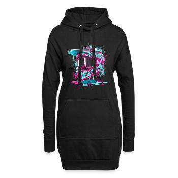 Motocross, pilote de motocross, motocross, motocross - Sweat-shirt à capuche long Femme - noir - Devant