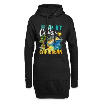 Family Cruise Caribbean - Hoodie-Kleid - Schwarz - Vorne