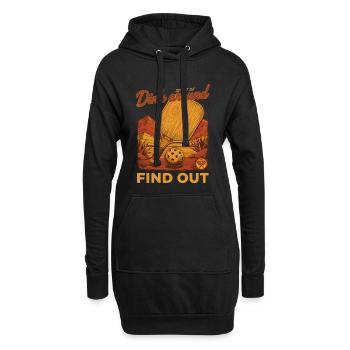 Pickleball-Spieler spielt herum, findet Liebe heraus - Hoodie-Kleid - Schwarz - Vorne