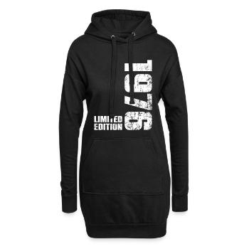 Cadeau d'anniversaire 50 ans 1976 Homme Femme - Sweat-shirt à capuche long Femme - noir - Devant