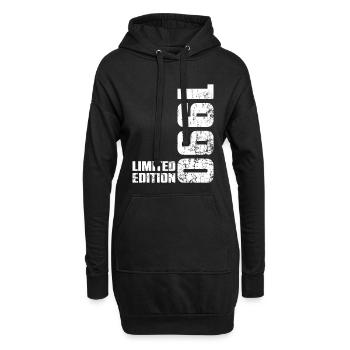 Cadeau d'anniversaire 36 ans 1990 Homme Femme - Sweat-shirt à capuche long Femme - noir - Devant