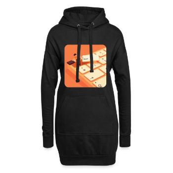 ESC – Mode de travail désactivé - Sweat-shirt à capuche long Femme - noir - Devant