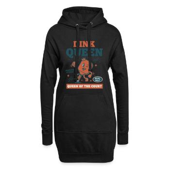 Joueuse de Pickleball Dink Queen Of The Court Queen Of The Court - Sweat-shirt à capuche long Femme - noir - Devant