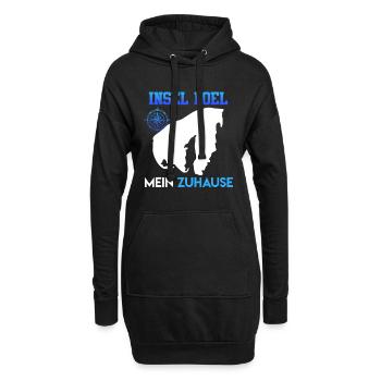 Ostsee INSEL POEL MEIN ZUHAUSE Lustiges - Hoodie-Kleid - Schwarz - Vorne