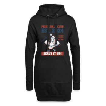 Pickleball Club Est 2024 Serve Joueur Drôle - Sweat-shirt à capuche long Femme - noir - Devant