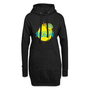 Minori Costa d'Amalfi Zitrone Italien Amalfiküste - Hoodie-Kleid - Schwarz - Vorne