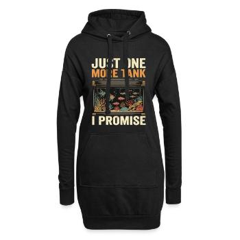 Aquarium Fische Spruch Geschenk Lustig - Hoodie-Kleid - Schwarz - Vorne