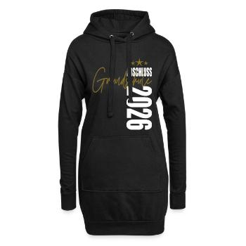 Abschluss 2026 Grundschule - Hoodie-Kleid - Schwarz - Vorne