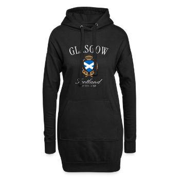 Couronne des armoiries de Glasgow, Écosse, souvenir de voyage - Sweat-shirt à capuche long Femme - noir - Devant