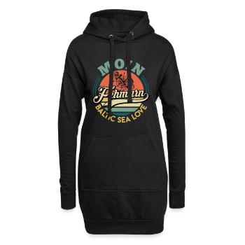 Insel Fehmarn MOIN FEHMARN OSTSEELIEBE Lustig - Hoodie-Kleid - Schwarz - Vorne
